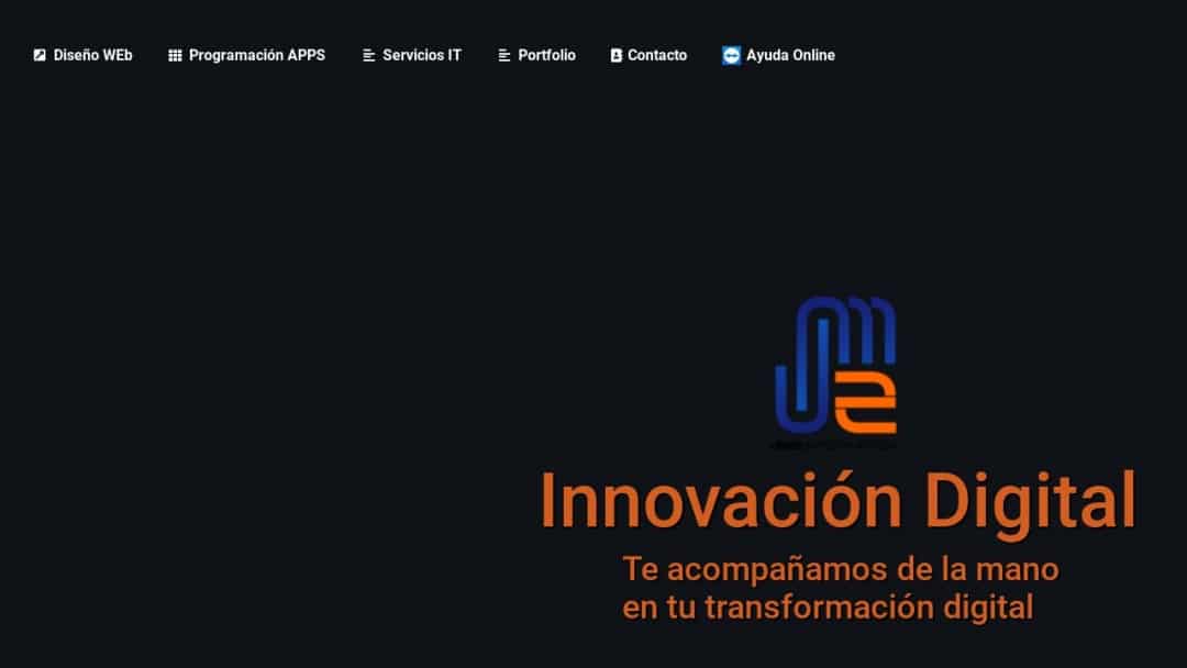 Screenshot of JM2 Informática's Website