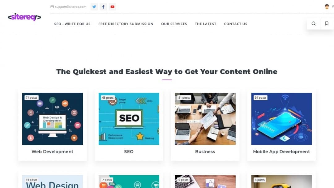 Screenshot of JoinSEO's Website