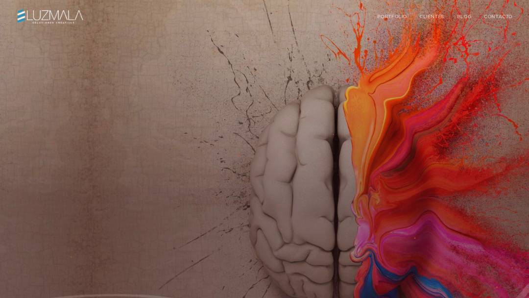 Screenshot of Luzmala's Website