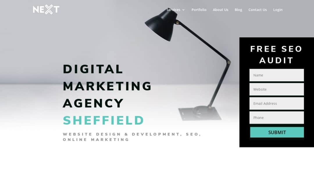 Screenshot of Next Digital Agency's Website