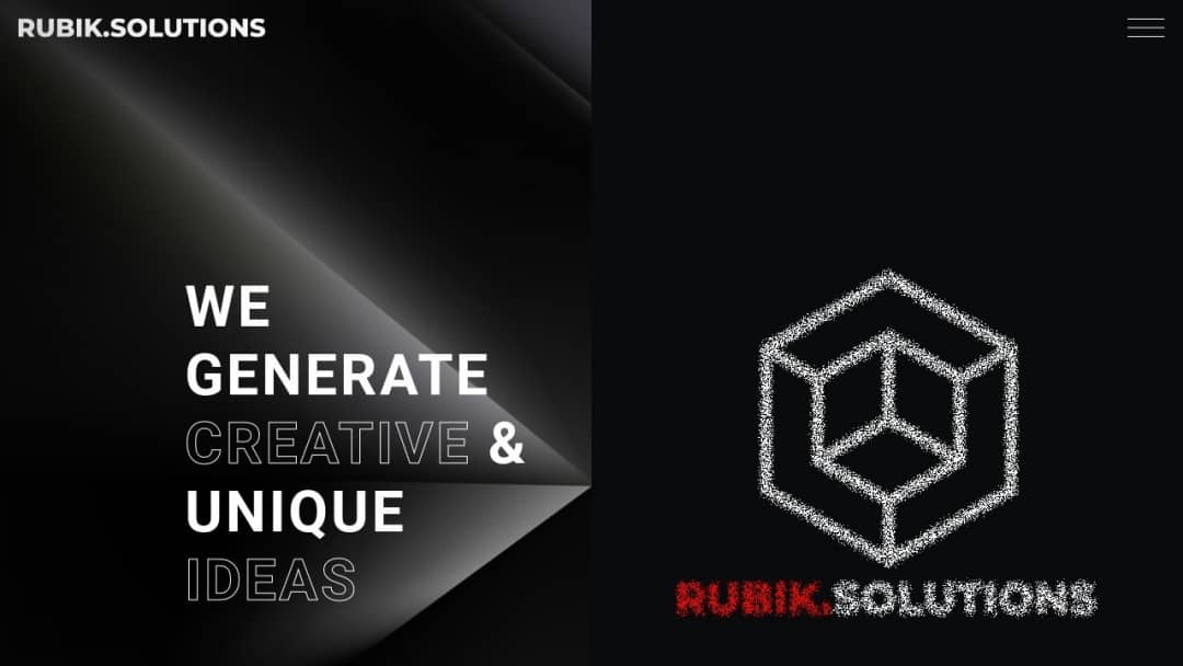 Screenshot of Rubik.Solutions's Website