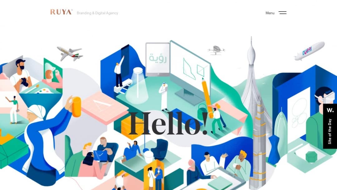 Screenshot of RUYA's Website