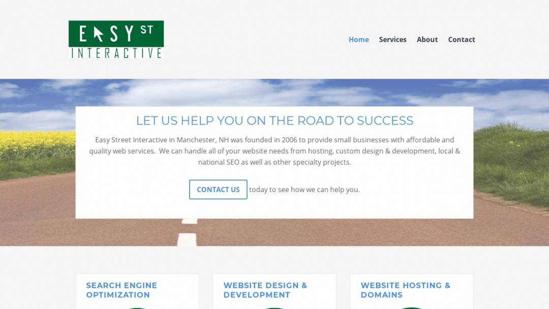 Screenshot of Easy Street Interactive's Website