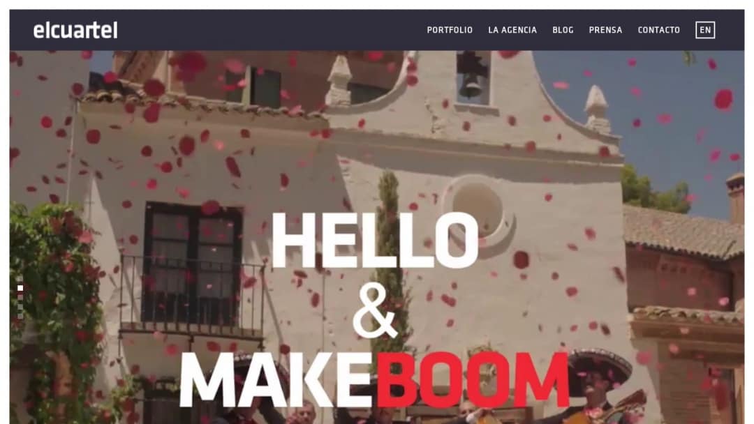 Screenshot of El Cuartel's Website