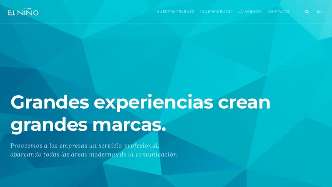 Screenshot of El Niño's Website