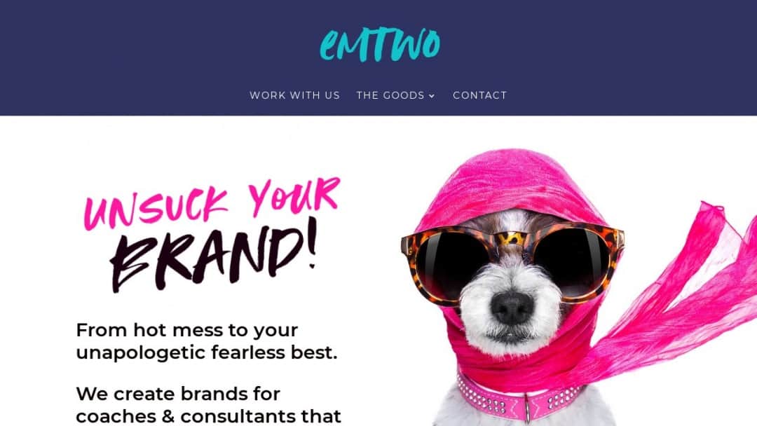 Screenshot of Emtwo's Website