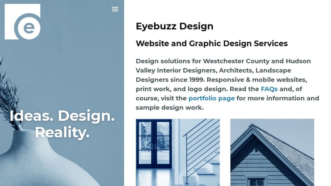 Screenshot of Eyebuzz Design's Website