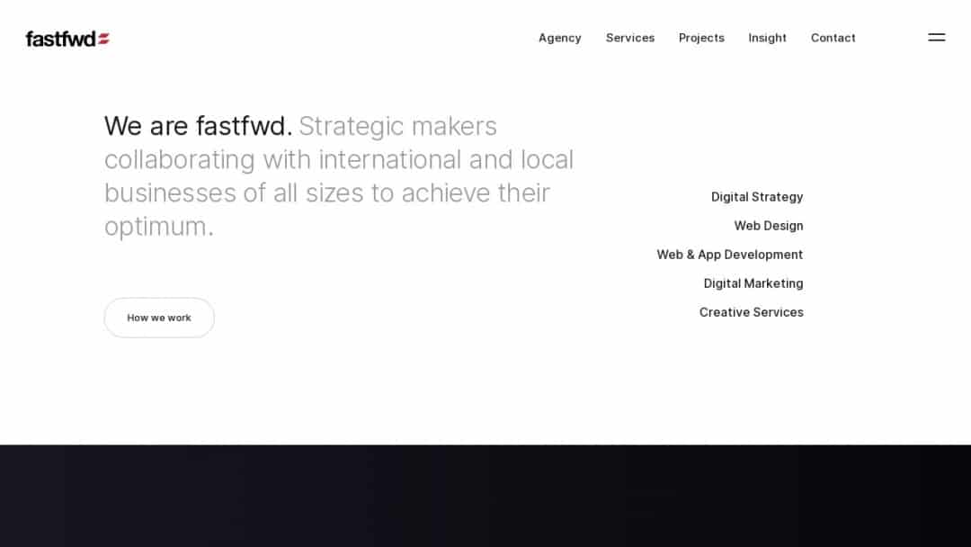 Screenshot of Fast Fwd Multimedia Ltd.'s Website