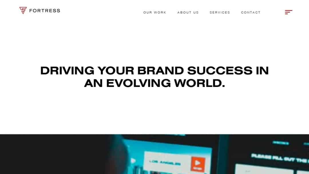 Screenshot of Fortress Consulting Group's Website