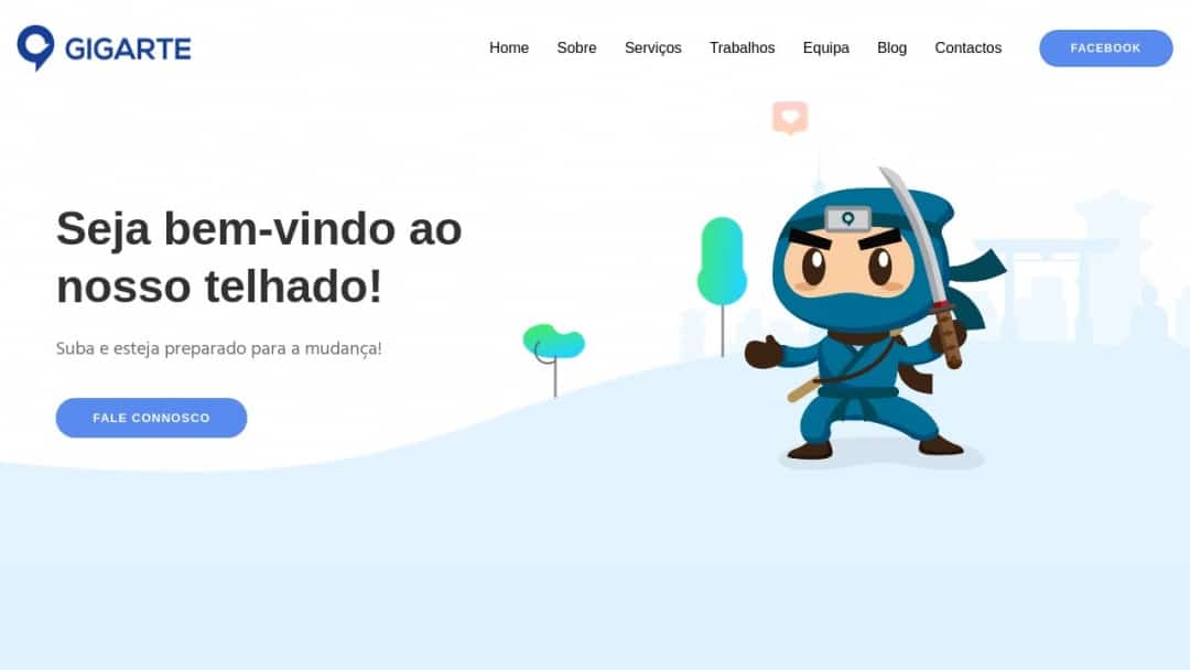 Screenshot of GIGARTE's Website