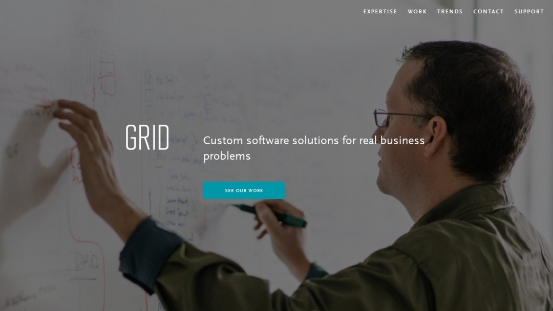 Screenshot of GRID's Website