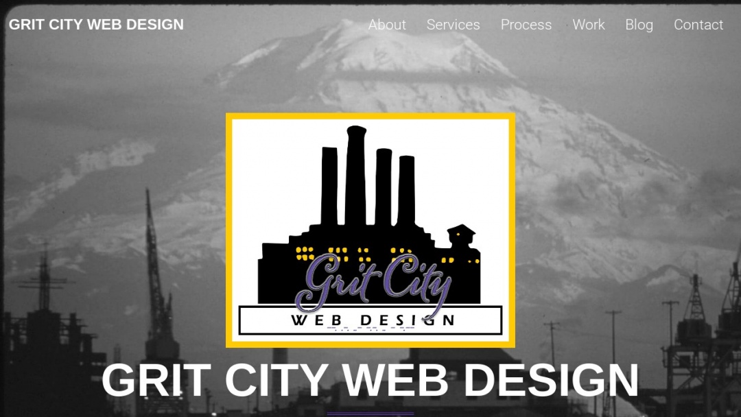Screenshot of Grit City Web Design's Website