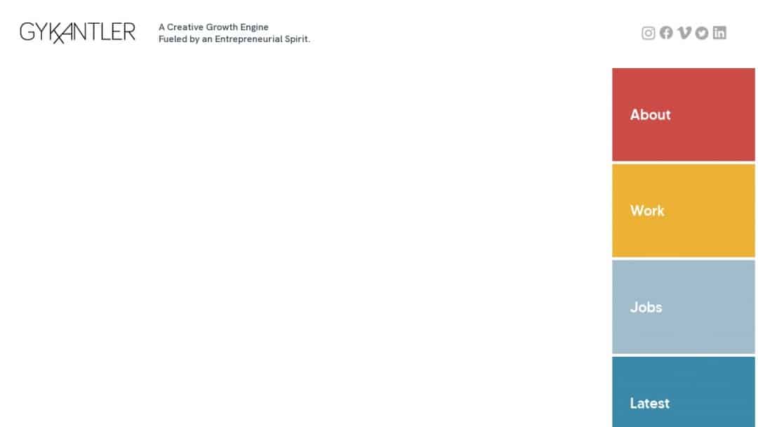 Screenshot of GYK Antler's Website