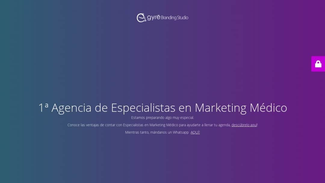 Screenshot of Gyrē Branding Studio's Website