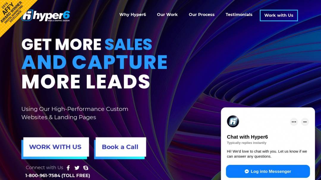 Screenshot of Hyper6's Website