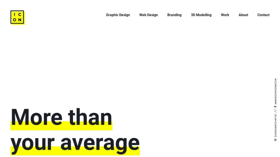 Screenshot of ICON's Website