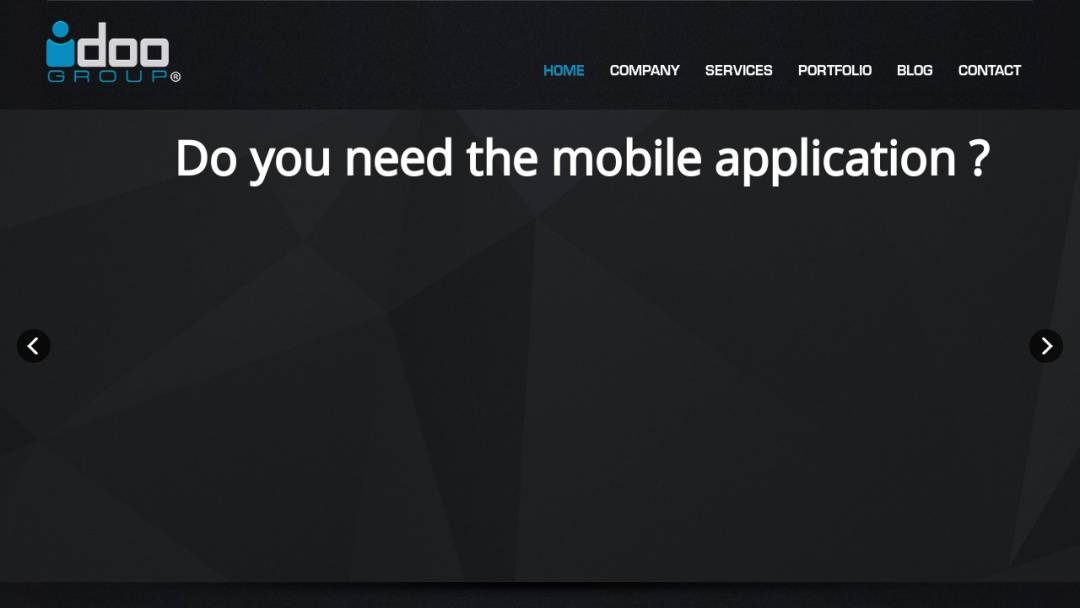 Screenshot of idooGROUP's Website