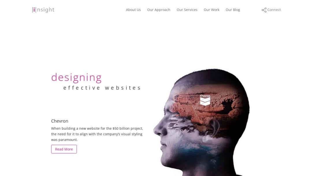 Screenshot of Insight Communication & Design's Website