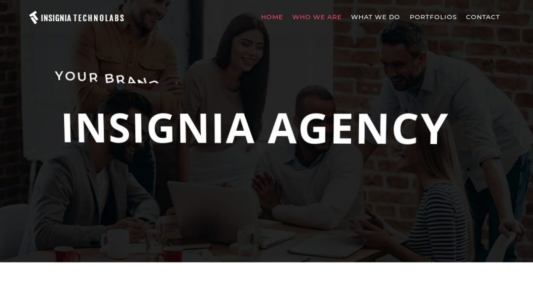 Screenshot of Insignia Technobs's Website