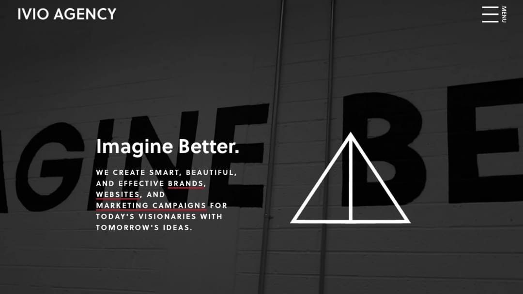 Screenshot of Ivio Agency's Website