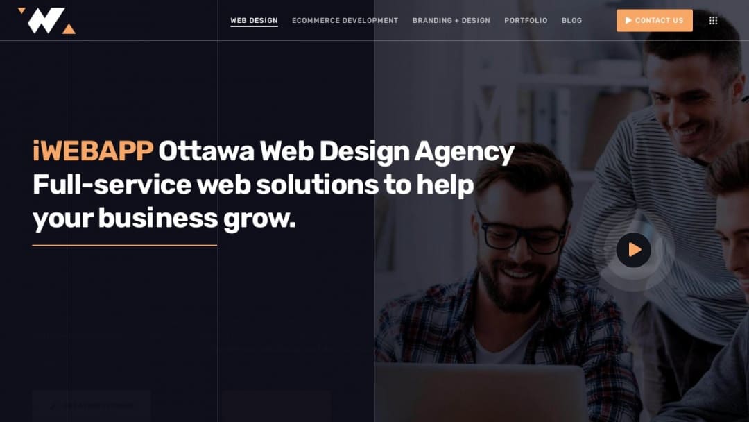 Screenshot of iWEBAPP - Web Design & Development Agency's Website