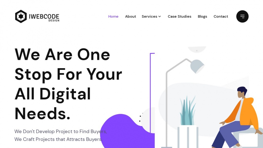 Screenshot of IWEBCODE's Website