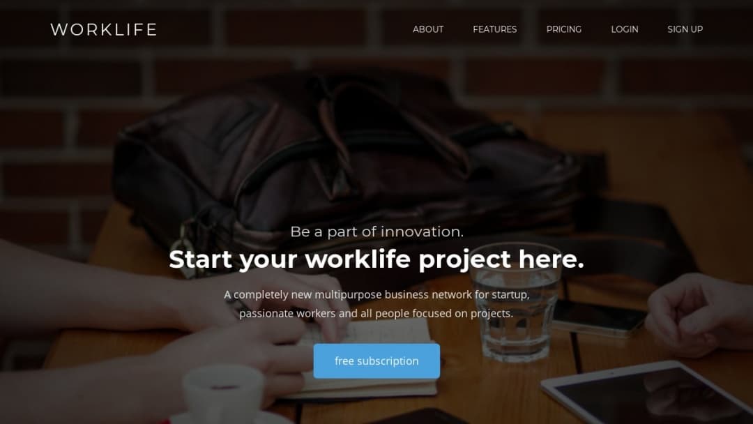 Screenshot of Jamain's Website