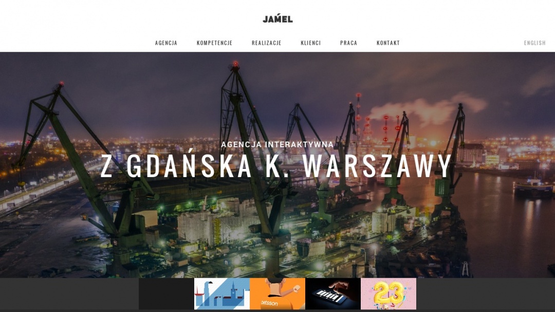 Screenshot of JAMEL Agency's Website