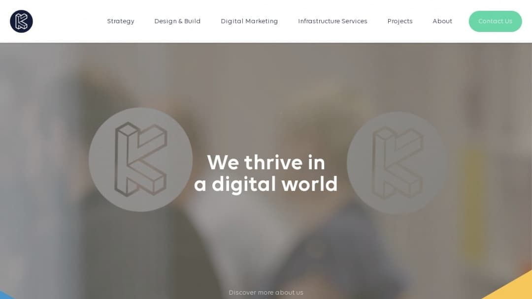 Screenshot of Kaweb's Website