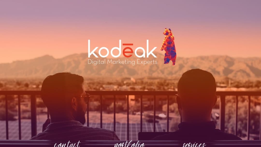 Screenshot of Kodeak Digital Media Experts's Website
