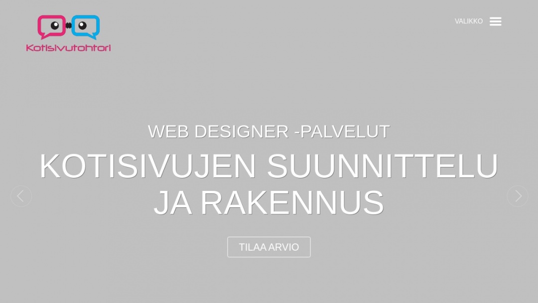 Screenshot of Kotisivutohtori's Website