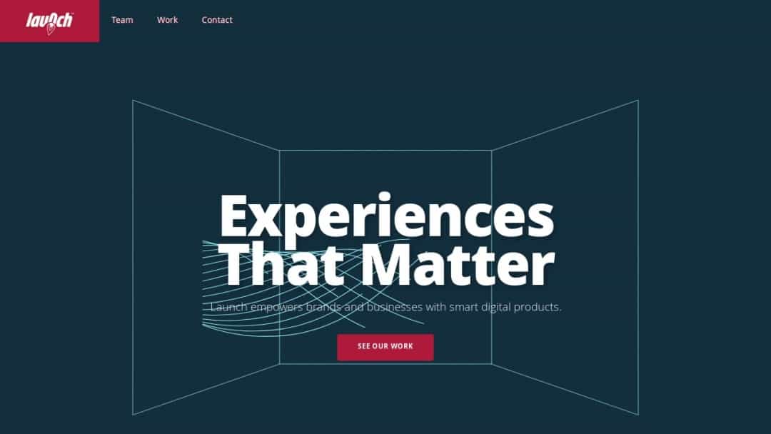 Screenshot of Launch Interactive, LLC's Website