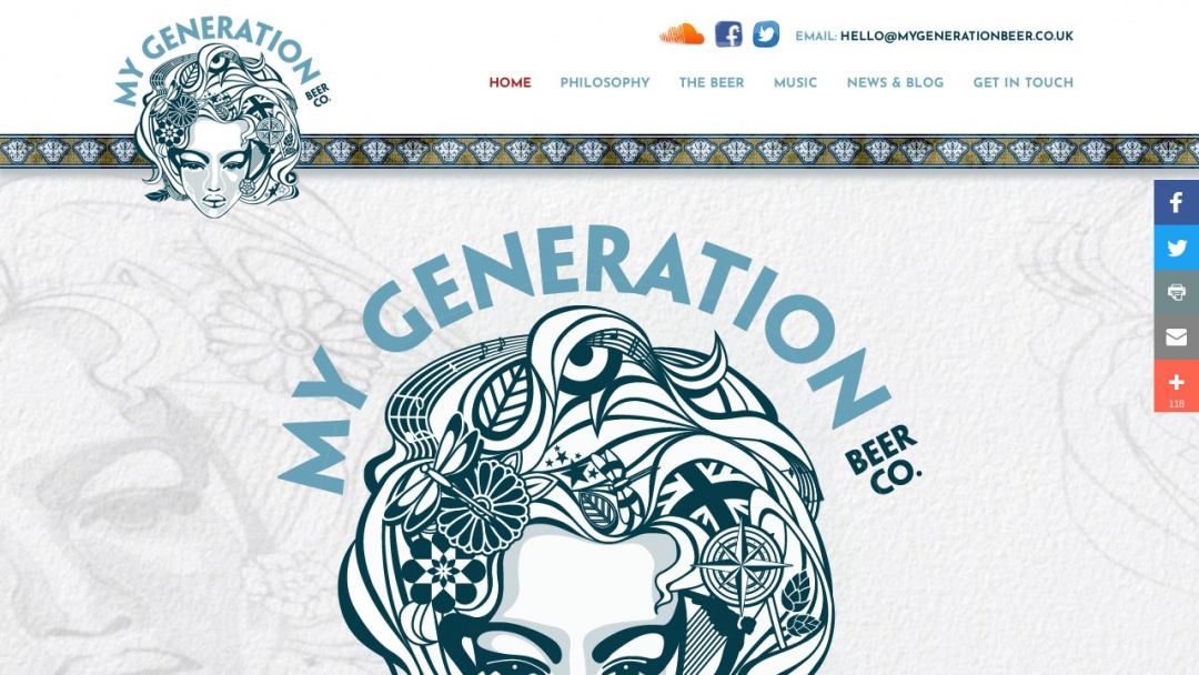 Screenshot of lewis andersen's Website