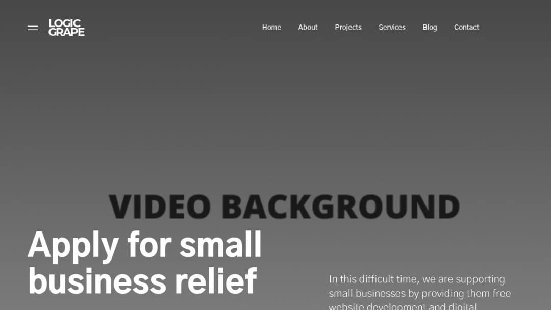 Screenshot of Logicgrape's Website