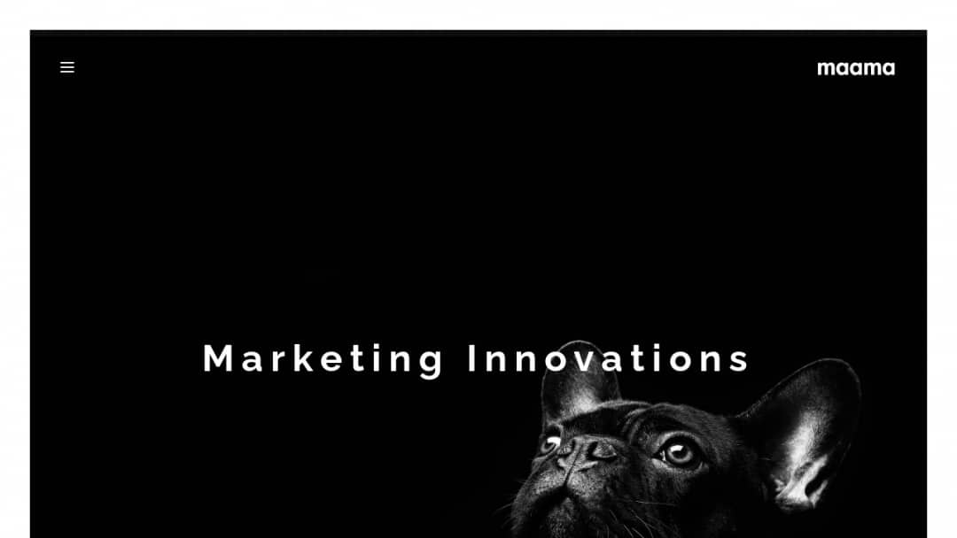 Screenshot of Maama's Website