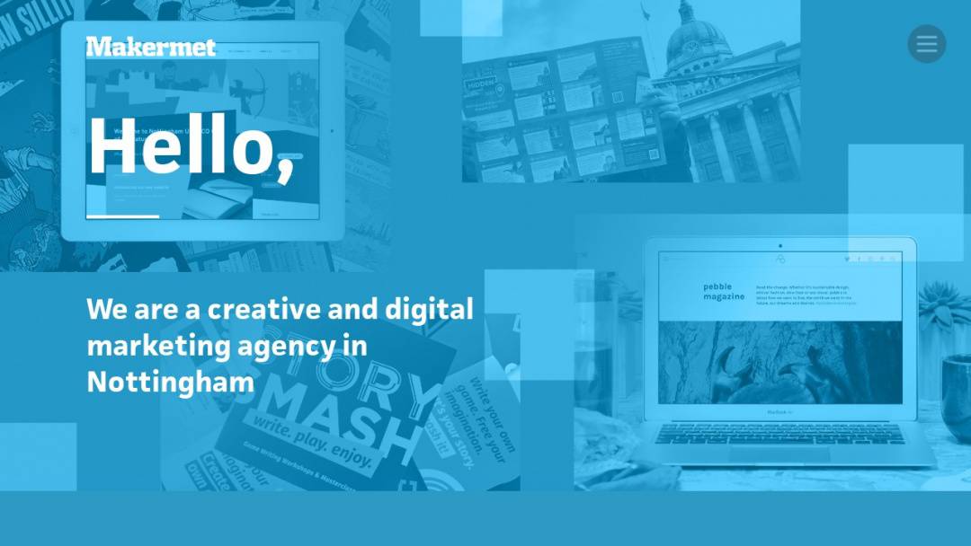 Screenshot of Makermet Creative's Website