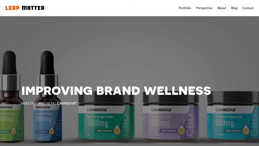 Screenshot of Matter Creative Group's Website