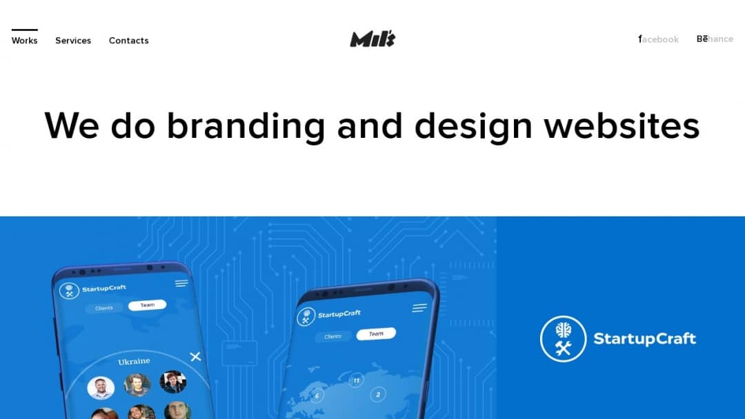 Screenshot of Mil's's Website