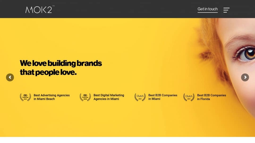 Screenshot of MOK2 | Brand Intelligence & Design's Website