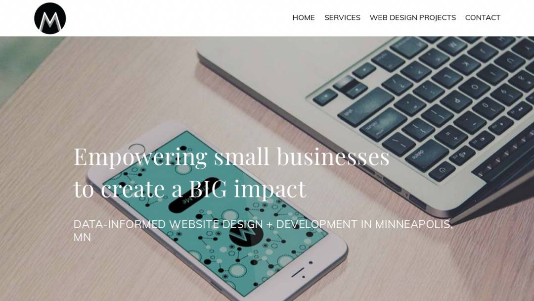 Screenshot of Molecule Marketing, LLC's Website