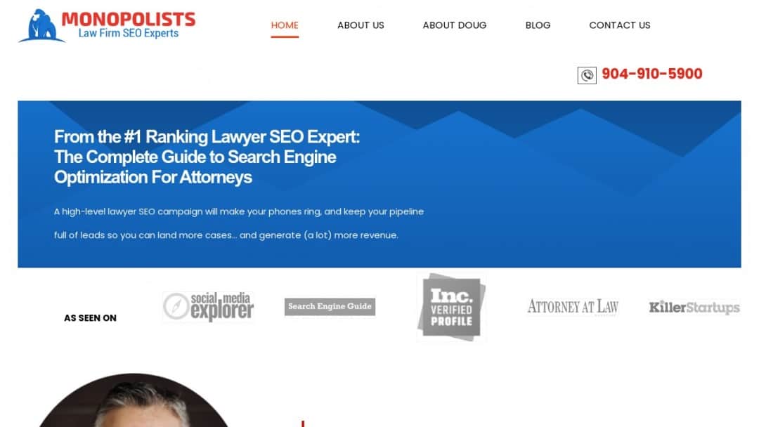 Screenshot of Monopolists Law Firm Marketing & SEO Experts's Website