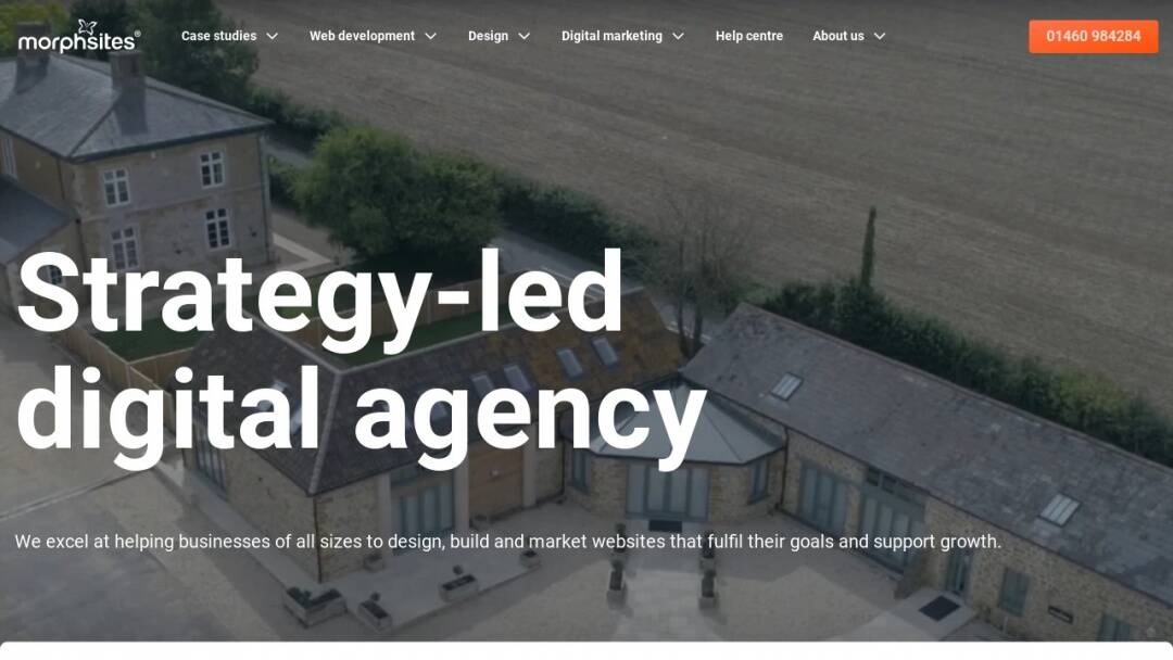 Screenshot of morphsites's Website