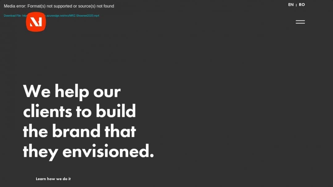 Screenshot of MRZ Design's Website