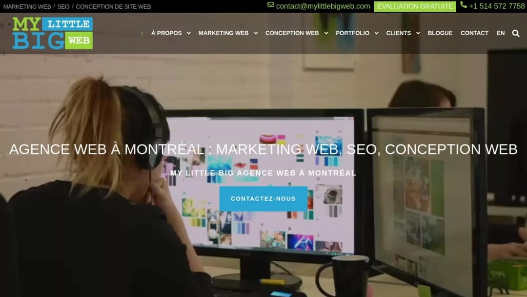 Screenshot of My Little Big Web's Website