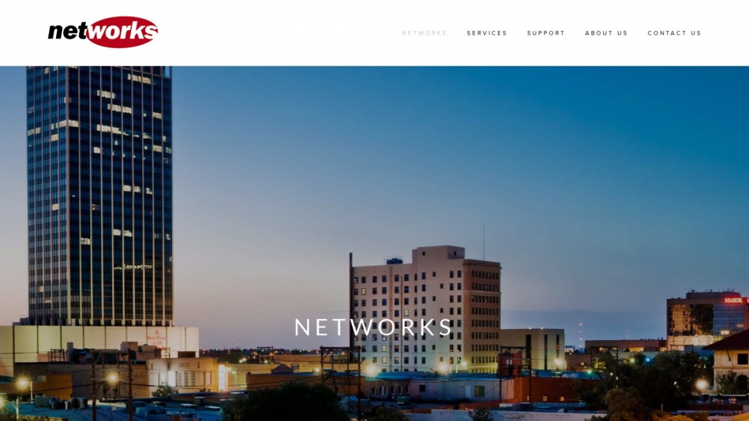 Screenshot of Networks's Website