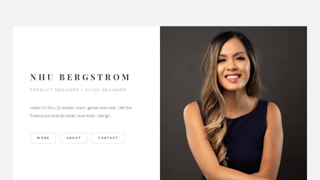 Screenshot of NHU DESIGN's Website