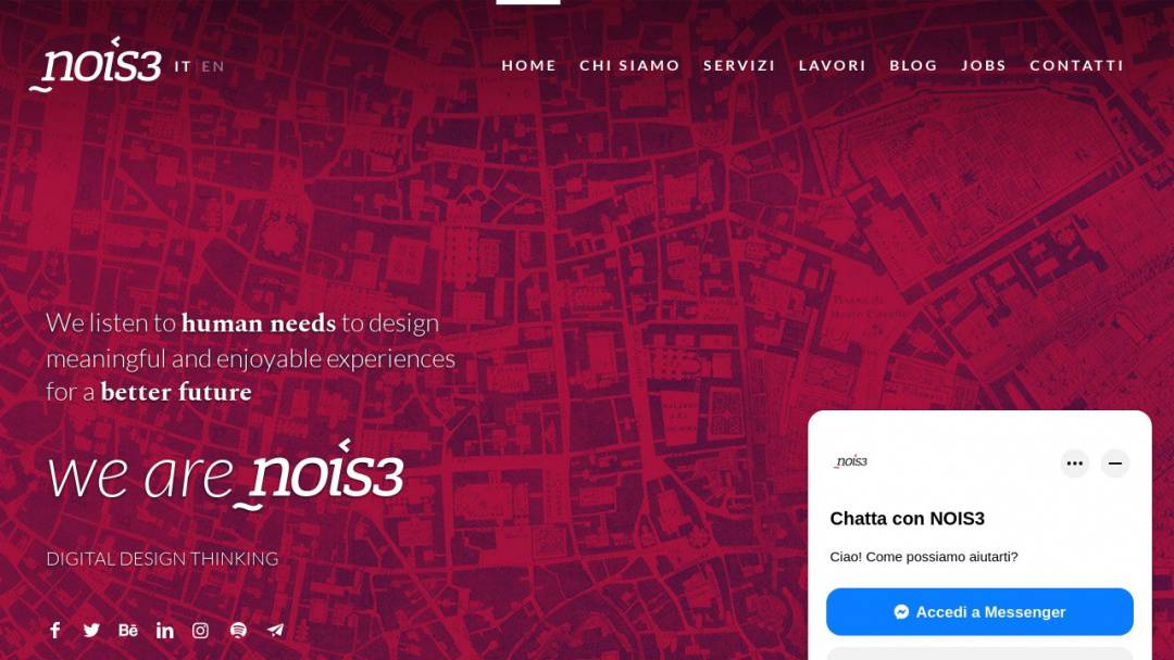 Screenshot of nois3's Website