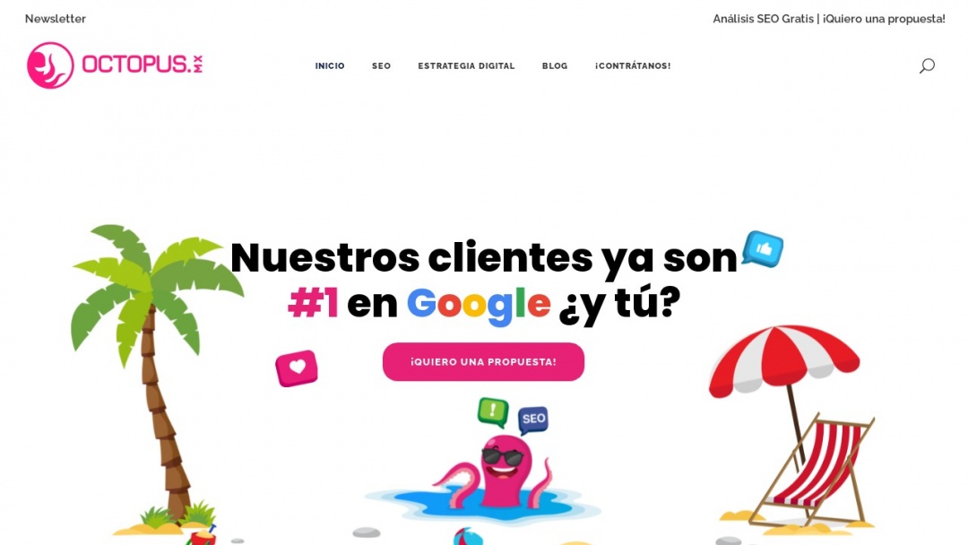 Screenshot of Octopus Agencia de Marketing Digital's Website