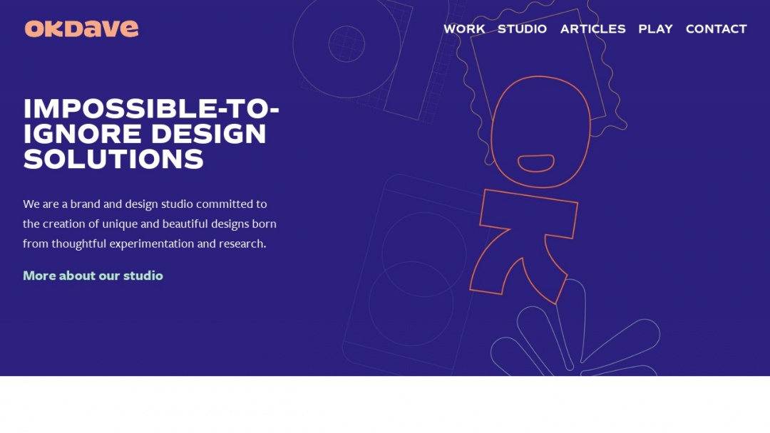 Screenshot of OK DAVE's Website