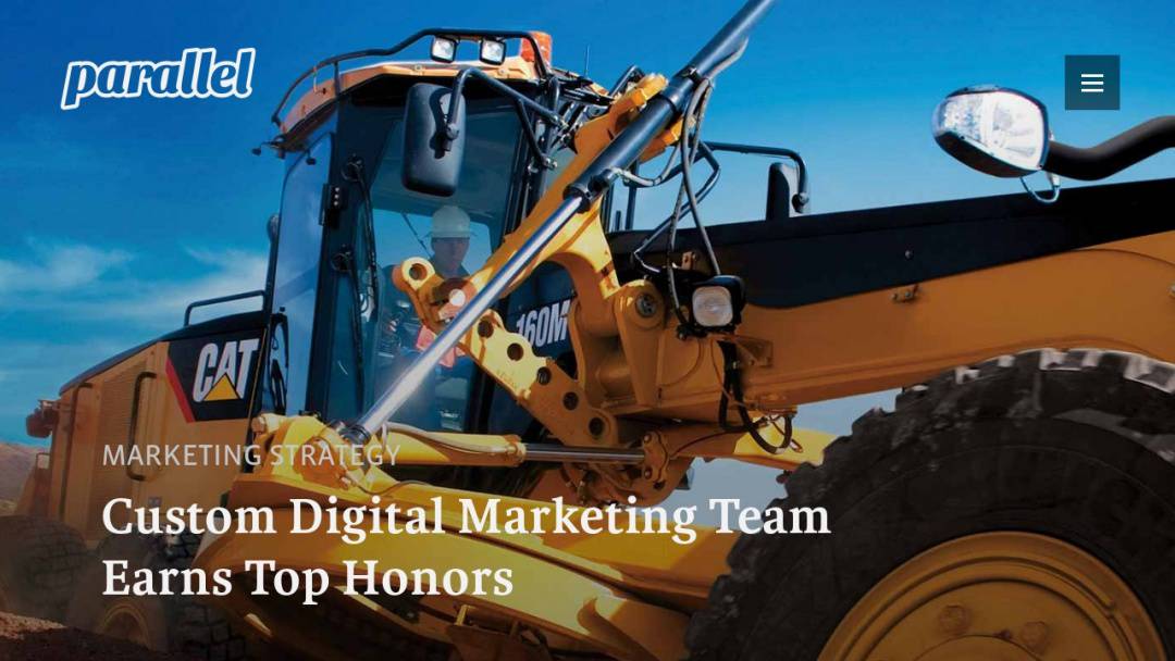 Screenshot of Parallel Interactive's Website